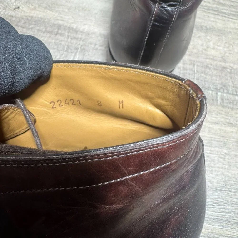 Magnanni Brown Leather Chukka Boots Men's Size 8